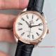 2017 Swiss Knockoff Omega Seamaster 2-Tone Rose Gold Black Leather Band Watch (1)_th.jpg